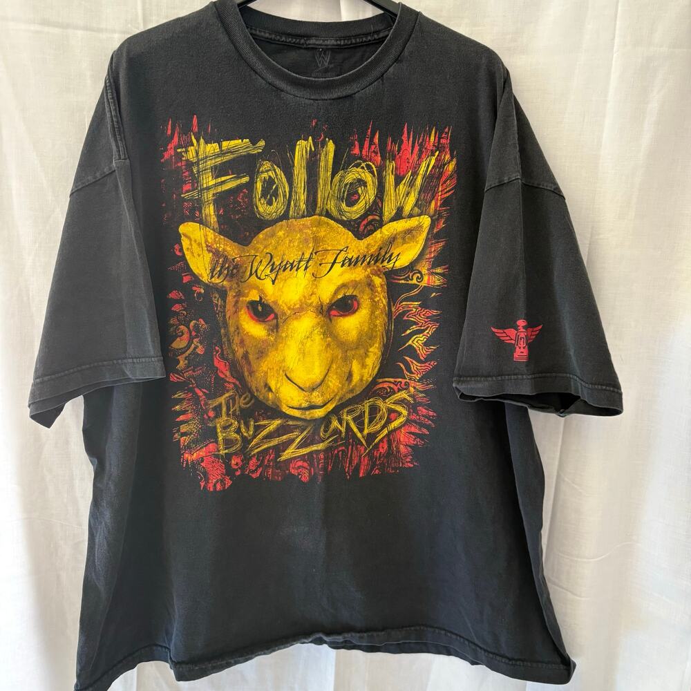 WWE Authentic The Wyatt Family Follow The Buzzards Tshirt 4X Double Sided